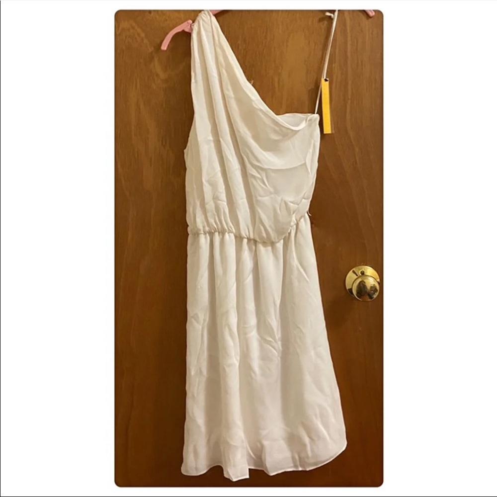 NWT SILK Alice+Olivia One Shoulder Dress